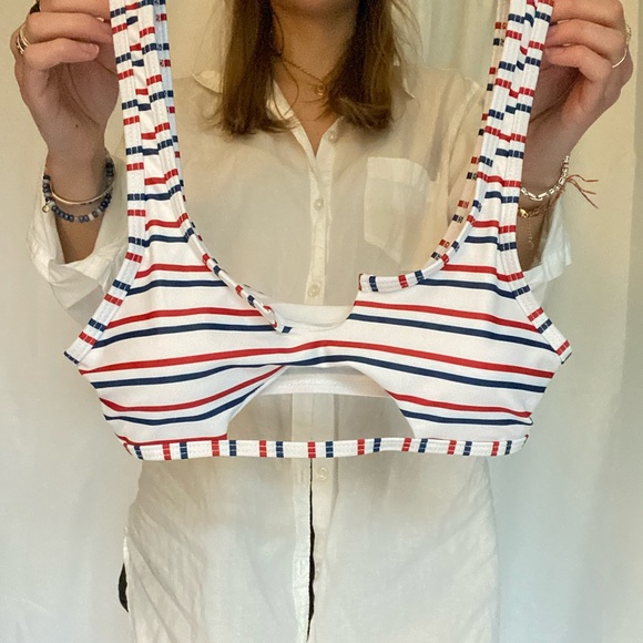 Red white and blue striped bikini - Picture 1 of 4
